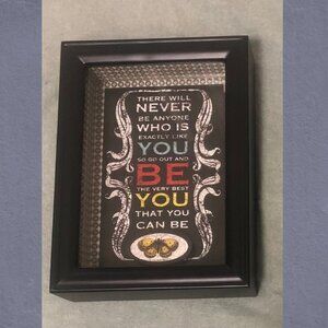 NWT - Uplifting Quote Shadow Box